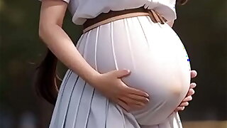 Korean Student Get Pregnant Monitor Gangbang Breeding Party